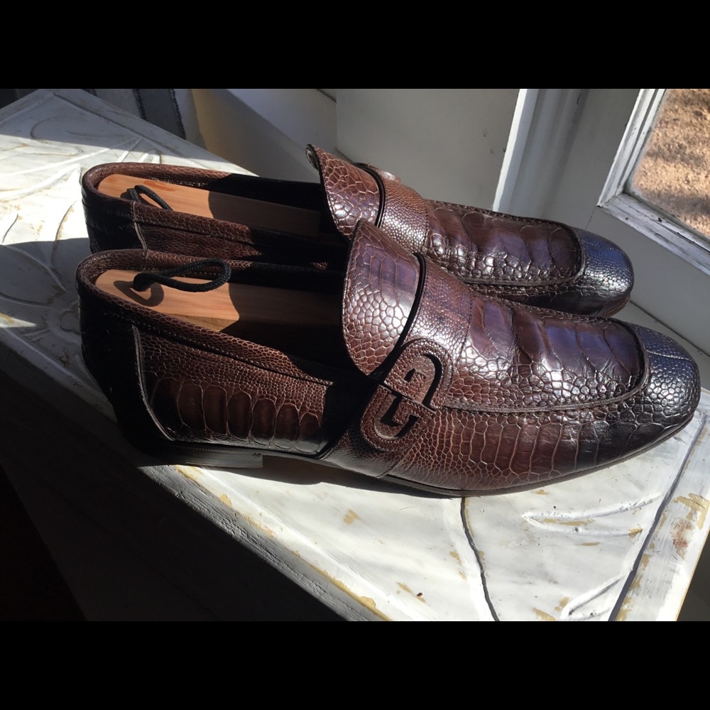 Gucci Ostridge Leg Moccasin